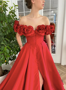Eternal Blossom Red Gown