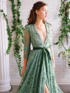 Teuta Matoshi Duriqui Jade Blooms Gown