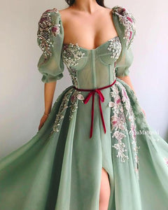 TEUTA MATOSHI Mossy Bloom Gown