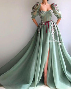 TEUTA MATOSHI Mossy Bloom Gown